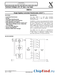 Datasheet X9314-3 manufacturer Xicor