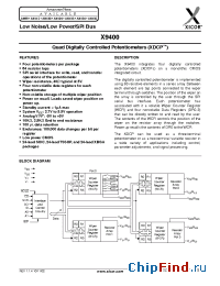 Datasheet X9400WZ24I-2.7 manufacturer Xicor