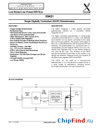 Datasheet X9421YS-2.7 manufacturer Xicor