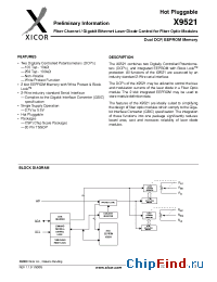 Datasheet X9521 manufacturer Xicor