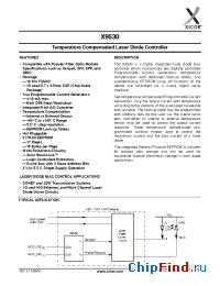 Datasheet X9530B15I-T2 manufacturer Xicor