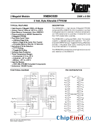 Datasheet XM28C020-20 manufacturer Xicor