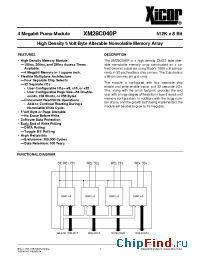 Datasheet XM28C040P-20 manufacturer Xicor