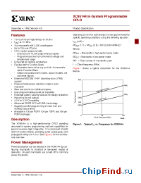 Datasheet XC95144-10PQ100C manufacturer Xilinx