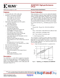 Datasheet XC9572XV manufacturer Xilinx