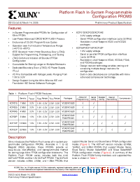 Datasheet XCF01SF48 manufacturer Xilinx