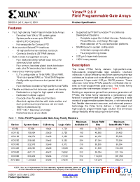 Datasheet XCV100-5PQ240C manufacturer Xilinx