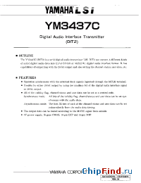 Datasheet YM3437C-F manufacturer YAMAHA