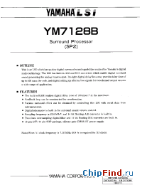 Datasheet YM7128 manufacturer YAMAHA
