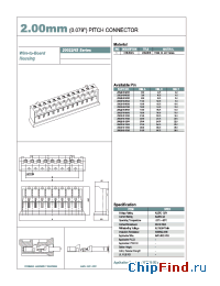 Datasheet 20022HS-04S00 manufacturer YEONHO