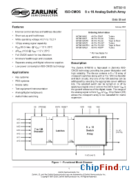 Datasheet MT8816AP manufacturer Zarlink