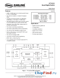 Datasheet MT90826AL manufacturer Zarlink