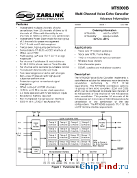 Datasheet MT9300BV manufacturer Zarlink