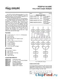 Datasheet PDSP16116/A/MC manufacturer Zarlink