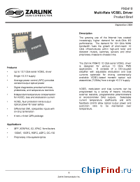 Datasheet PX6410 manufacturer Zarlink