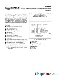 Datasheet SP5655CSMPAD manufacturer Zarlink