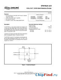 Datasheet SP8782/B/MPTC1 manufacturer Zarlink