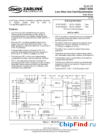 Datasheet ZL30123 manufacturer Zarlink