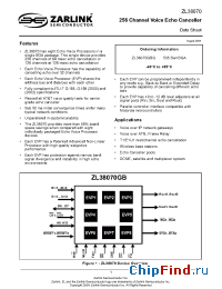 Datasheet ZL38070GBG manufacturer Zarlink