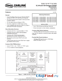 Datasheet ZL50118 manufacturer Zarlink