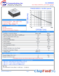 Datasheet CLV2560A manufacturer Z-Communications