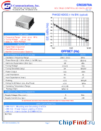 Datasheet CRO2070A manufacturer Z-Communications