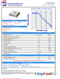 Datasheet PCA0300A manufacturer Z-Communications