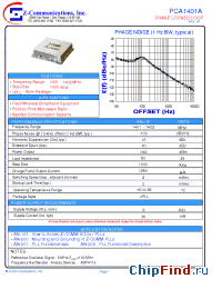 Datasheet PCA1401A manufacturer Z-Communications