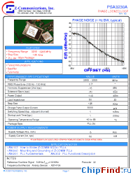 Datasheet PSA3230A manufacturer Z-Communications