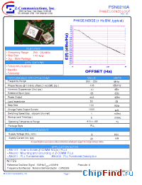 Datasheet PSN0210A manufacturer Z-Communications
