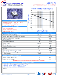 Datasheet USSP0175 manufacturer Z-Communications