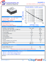 Datasheet V600ME10 manufacturer Z-Communications