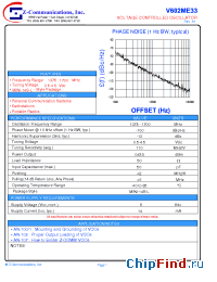 Datasheet V602ME33 manufacturer Z-Communications