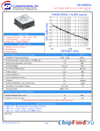 Datasheet V612ME04 manufacturer Z-Communications