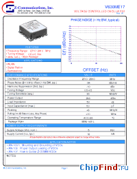 Datasheet V630ME17 manufacturer Z-Communications