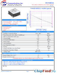 Datasheet V674ME03 manufacturer Z-Communications