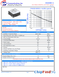Datasheet V800ME14 manufacturer Z-Communications