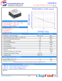 Datasheet V802ME05 manufacturer Z-Communications