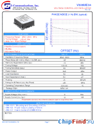 Datasheet V806ME04 manufacturer Z-Communications