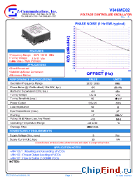 Datasheet V846ME02 производства Z-Communications