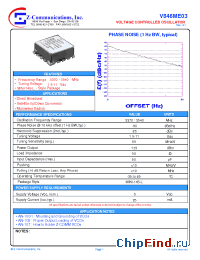 Datasheet V846ME03 manufacturer Z-Communications