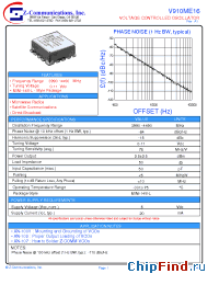 Datasheet V910ME16 manufacturer Z-Communications