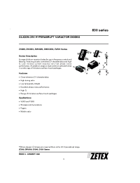 Datasheet 833B manufacturer Zetex