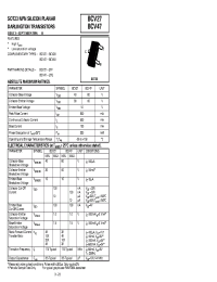 Datasheet BCV47 manufacturer Zetex