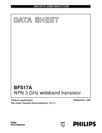 Datasheet BFS17A/T1 manufacturer Zetex