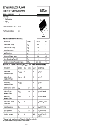 Datasheet BST39 manufacturer Zetex