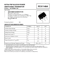 Datasheet FCX1149A manufacturer Zetex