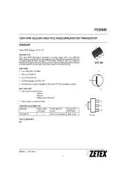 Datasheet FCX605 manufacturer Zetex