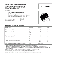 Datasheet FCX789A manufacturer Zetex