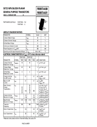 Datasheet FMMT4400 manufacturer Zetex